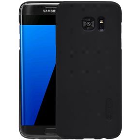 Nillkin Frosted Protector Para Samsung Galaxy S7 Edge / G935 Cóncavo Convexo Textura Pc Protector Case Back Cover (Negro)