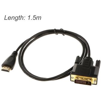Adaptador Ultra Slim HDMI Macho a DVI 24 1 Cable de Video Línea F 