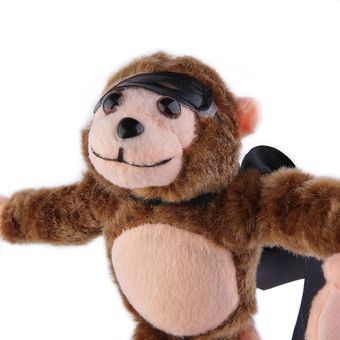 Nuevo vuelo lindo del mono de la historieta que grita catapulta juguetes de peluche 