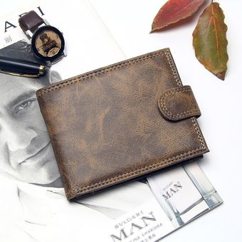 Luxury Designer Mens Wallet Cuero PU Bifold Wallets cortos 