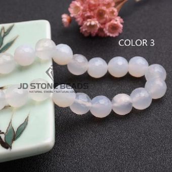 Perlas De Ágata Talladas Naturales 4-14 Mm Redondeadas Mudas 