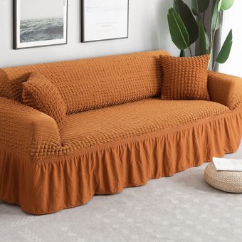 funda de sofá elástica para sala de estar,funda de sofá a cuadros #Color 19 