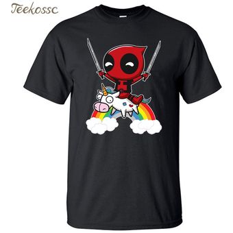 Camiseta de Camiseta divertida de Deadpool para hombre Camiseta de marca de camisetas para hombre 