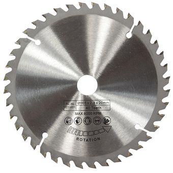Disco de hoja de sierra circular TCT de diámetro interior de 165 mm 40 