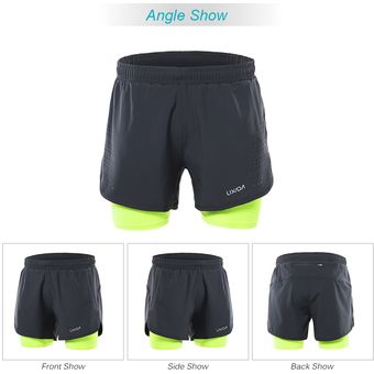 Dark Blue#pantalones cortos para correr 2 en 1 para hombre Shorts t 