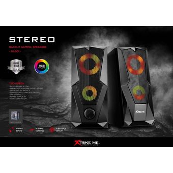 Altavoz Gaming y Pc Stereo Xtrike Me SK-501