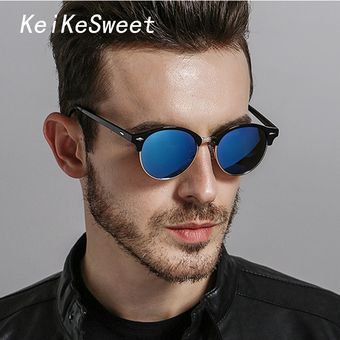 Keikesweet Designer Polarized Cool Rays Uv400 Round Men Sun 