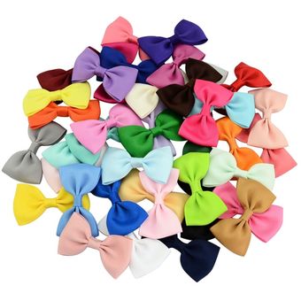 40 colores 1 pieza pasadores coloridos para niños bebé listón para chicas Clip de pelo arcos accesorios para el cabello de Hairgrip 643 