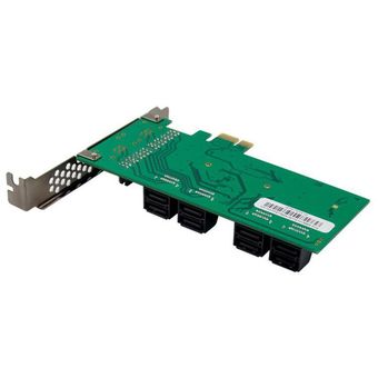 PCIE X1 tarjeta de expansión SATA Gen36G incorporado ocho puertos SATA3.0 tarjeta vertical de discos 