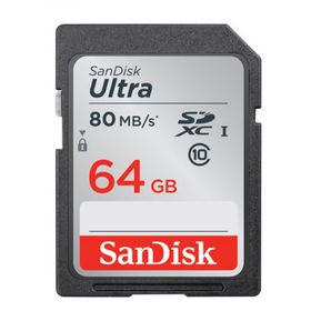 Tarjeta De Memoria Sandisk SD 64GB Ultra 80 MB/s