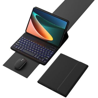 Funda con teclado iluminado y mouse para Galaxy Tab S7 FE 12.4 " T730