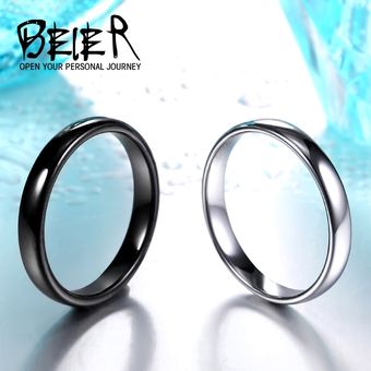 Bell Clásica Pareja De Diseño Simple Pareja Anillo Alta 