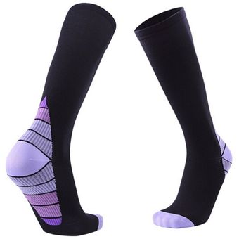 Multicolor Maratón de compresión calcetines anti-fricción deportivos l 