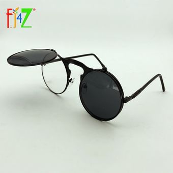 F.J4Z-gafas sol redondas hombresol PunKda, 