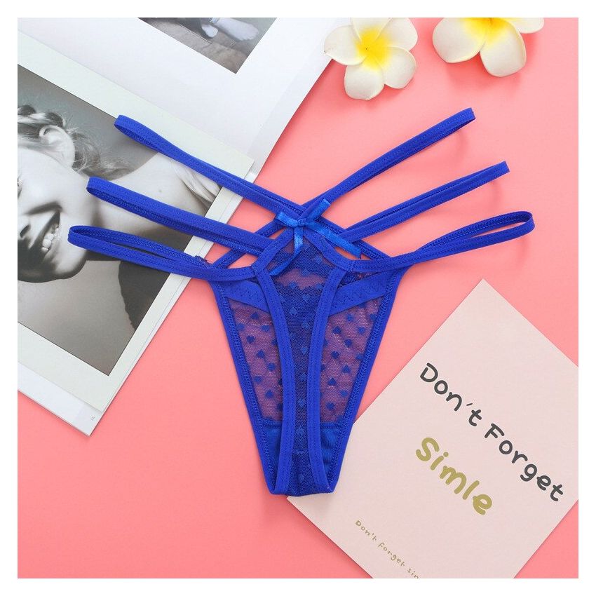 ropa interior femenina de encaje azul