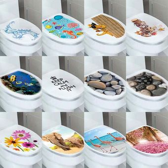 Pegatinas 3D para decoración del baño  papel tapiz  accesorios de pa.. 