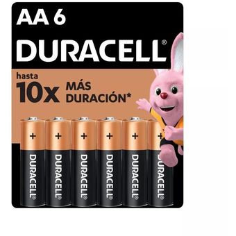 Set de 6 pilas recargables AA Duracell