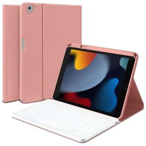 Combo Tablet Apple Ipad 9 Gen 64GB 10" Gris + Funda Teclado Rosa