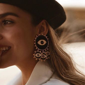 Nueva Dama De Diseño Declara Pendientes Pendientes Oro Oro 