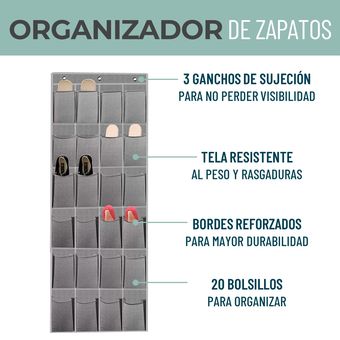 Organizador Zapatos Zapatero Colgante Puerta Closet 24 Pares