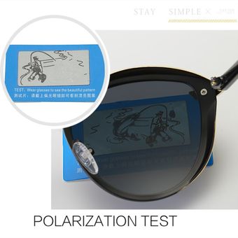 Gafas de sol polarizadas modelo de metal deslumbrantemujer 