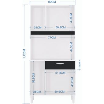 Alacena mueble auxiliar cocina magda 6 puer dam/hu AKIVOY