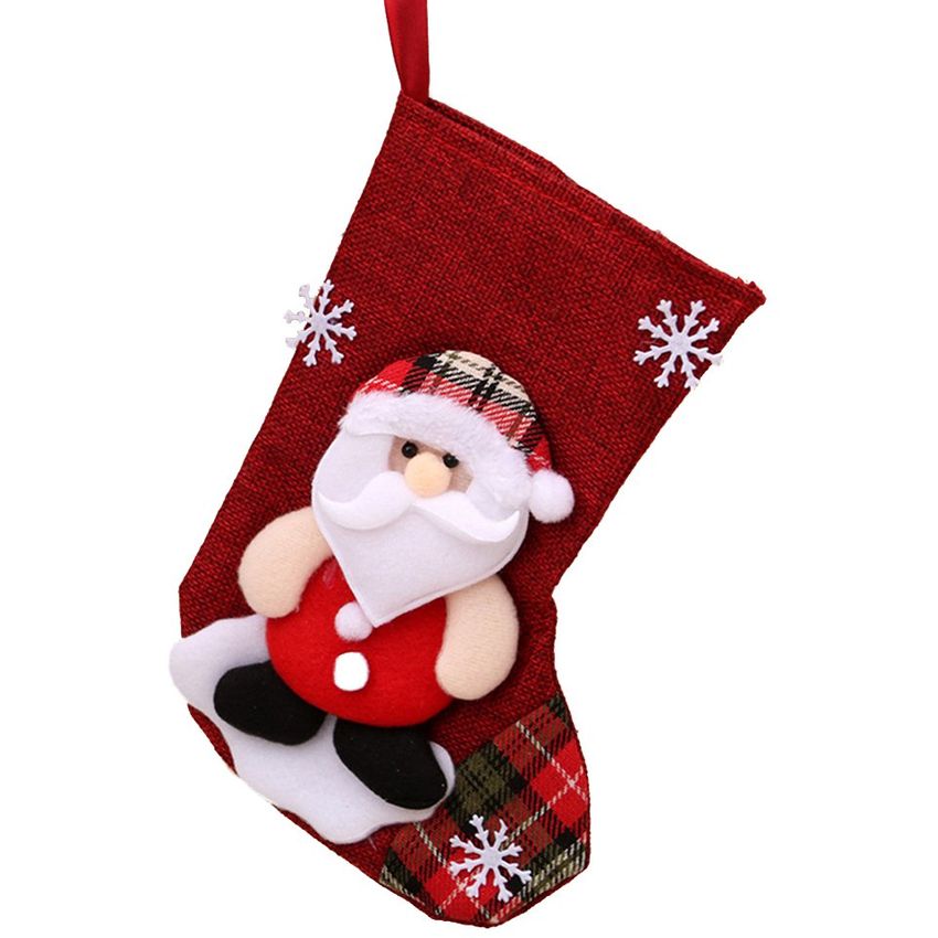 calcetín de Papá Noel TYTF Medias de Navidad con hueso de perro 2 unidades para rellenar con chimenea para fiestas de Navidad 