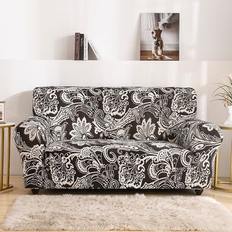Funda de sofá con estampado Floral para sala de estar,funda para sofá de algodón elástica,Protector para sillón,toalla,1 unidad #Pattern 30 