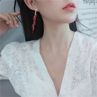 Pétalos De Rosa Colgantes Pendientes De Mujer Bijoux De Y De 