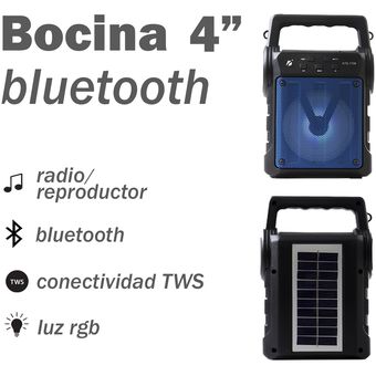 Esta radio portátil es inteligente, se recarga con luz solar y cuenta con  Bluetooth