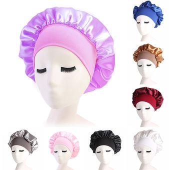 para el cuidado del cabello Gorro De descanso De satén para mujer Color#3 gorro De dormir liso Unisex 