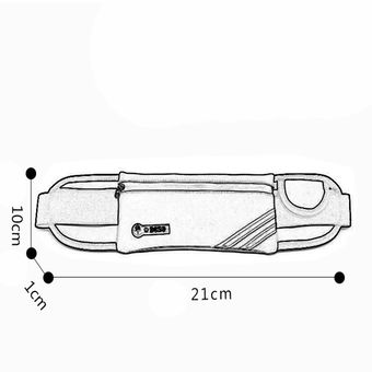 Bolsa de cintura deportiva al aire libre multifunción Bolso de bolsa de teléfono móvil impermeable Nylon 