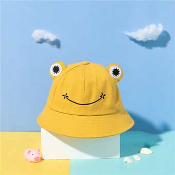 Sombrero de pesca de pesca de verano de verano sombrero de cabeza de cabeza plegable rana sombrero 