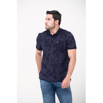 Camiseta Para Hombre Manga Corta Azul Marca L&H L Y H