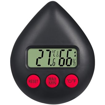 Higrómetro de termómetro digital medidor de temperatura de psicrómetro mini LCD monitor de punto de rocío de humedad y temperatura de retención de datos de alta precisión para laboratorio industri 