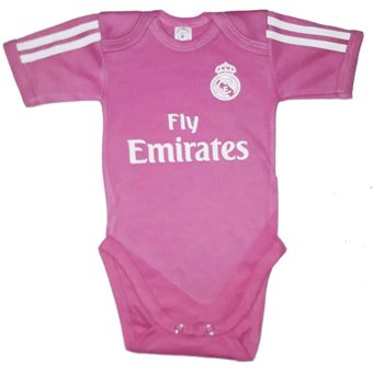 Ropa Para Bebé Body-Bodie Fútbol Real Madrid Baby Monster Rosado