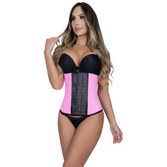 Fajas Cinturilla Latex Deportiva Para Mujer 8091 Moldeate Fajas - Fucsia