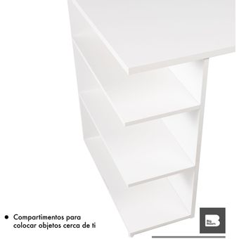 Escritorio Gamer Mesa Para Computadora Homeoffice Moderno Blanco