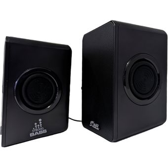 Altavoces 2.0 Usb Ordenador Portátil 6w Negro 4ω con Ofertas en