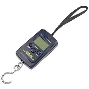 40Kg10g #B Báscula de pesca con gancho balanza colgante electrónica bolsa de peso pescado Maleta pesaje Digital LCD para equipaje de viaje equipaje 