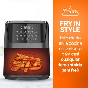 MasterChef Freidora De Aire Fry-In-Style 3.5L Touch Negro