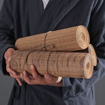 tapete de mesa RAYUAN-Mantel Individual de bambú para el hogar dec 
