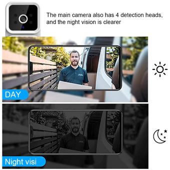 Timbre inalámbrico con cámara HD para exteriores con visión GENERICO