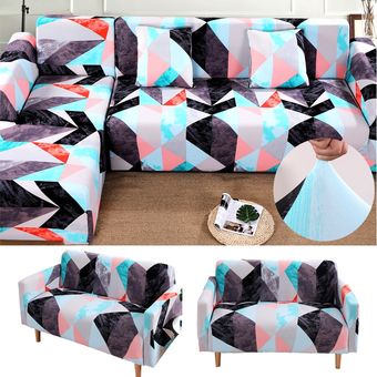 estampado sofá cubre sofá de la Sala protector anti-polvo elástico cubiertas para esquina cubierta de polvo #color 19 