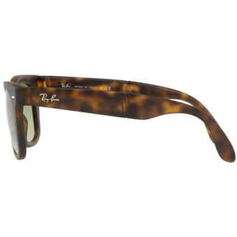 Lentes de sol WAYFARER FOLDING CLASSIC en Negro y Verde - RB4105