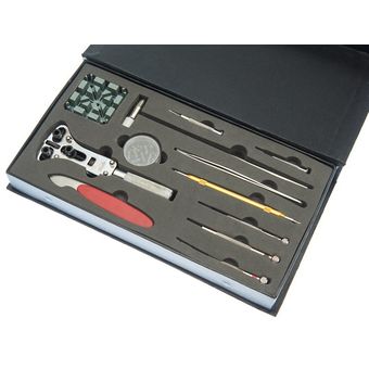 Kit de herramientas de reparación de relojes de 29 piezas h 