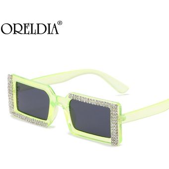 Gafas rectangulares de sol de diamantes Gel femenino Gelmujer 