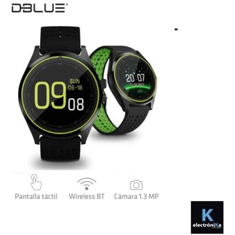 Reloj Inteligente Smartwatch Touch Bluetooth Camara Verde / electroniK - Dblue