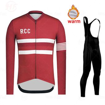 invierno triatlón equipo de los hombres de lana caliente de manga la 