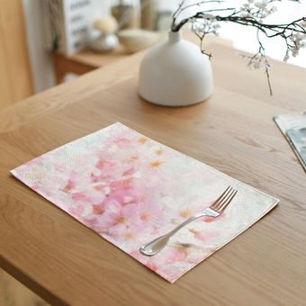 Servilletas de Vajilla de cena para decoración de cocina estilo Vintage con rosas rojas servilletas de mesa sencillas con estampado de flores de colores 